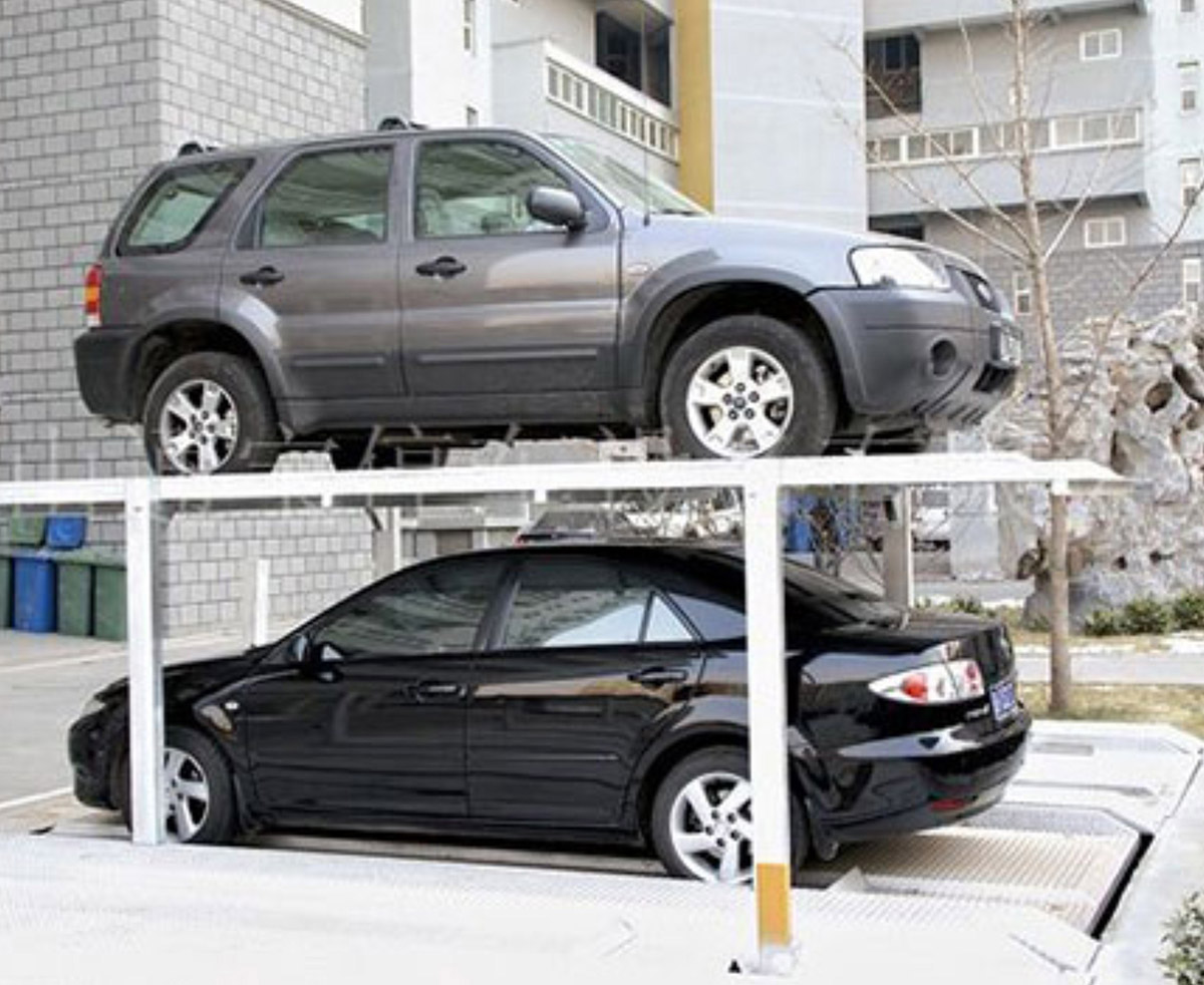 汉滨机械立体车库负一正一二层地坑式简易升降立体停车